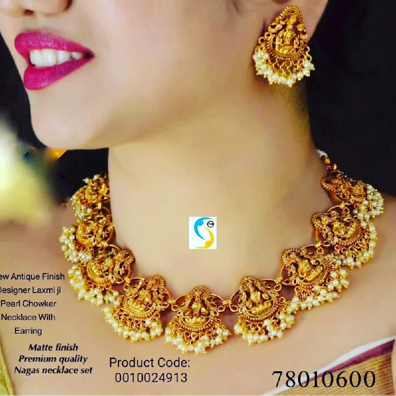 Sai Fashion Gold Plated Necklace Set