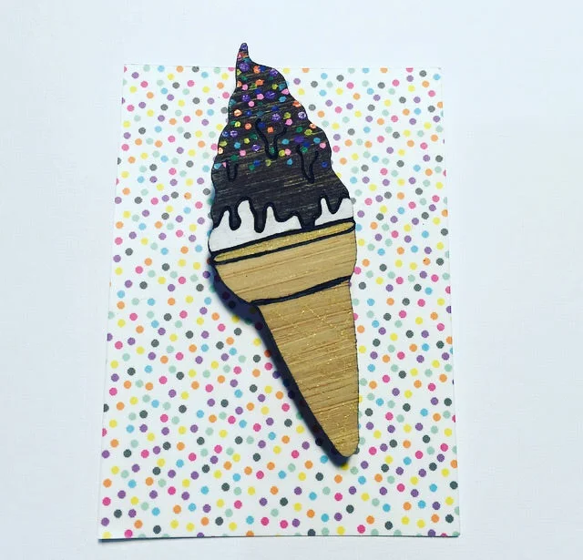 ChocTop Soft serve Ice Cream  Brooch