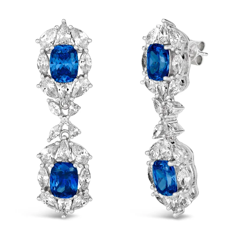 Naomi Tanzanite Statement Earrings