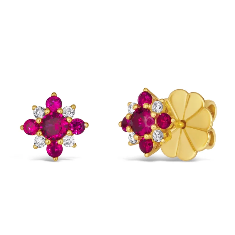 Mini Aster Diamond Crystalline Studs