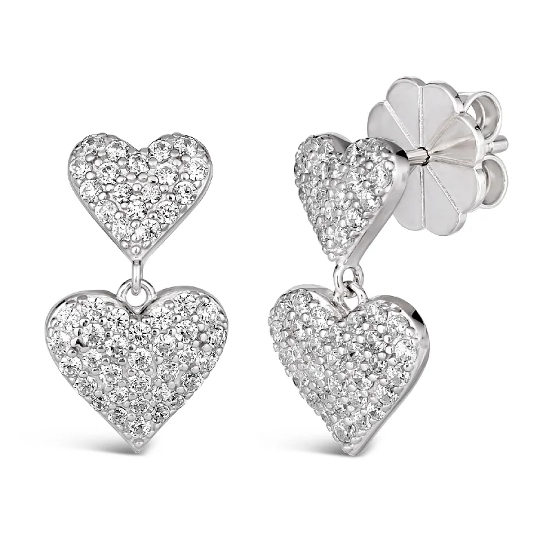 Maria Barcelona Double Heart Earrings