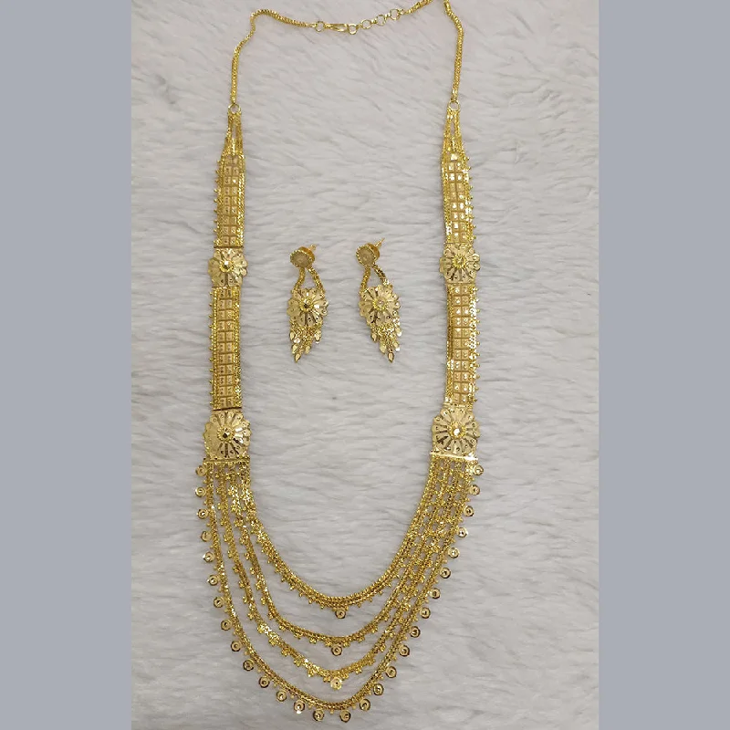 Pari Art Jewellery Forming Multi Layer Long  Necklace Set