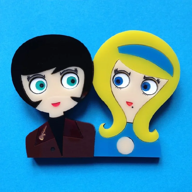 MIKE & JANE Acrylic brooch