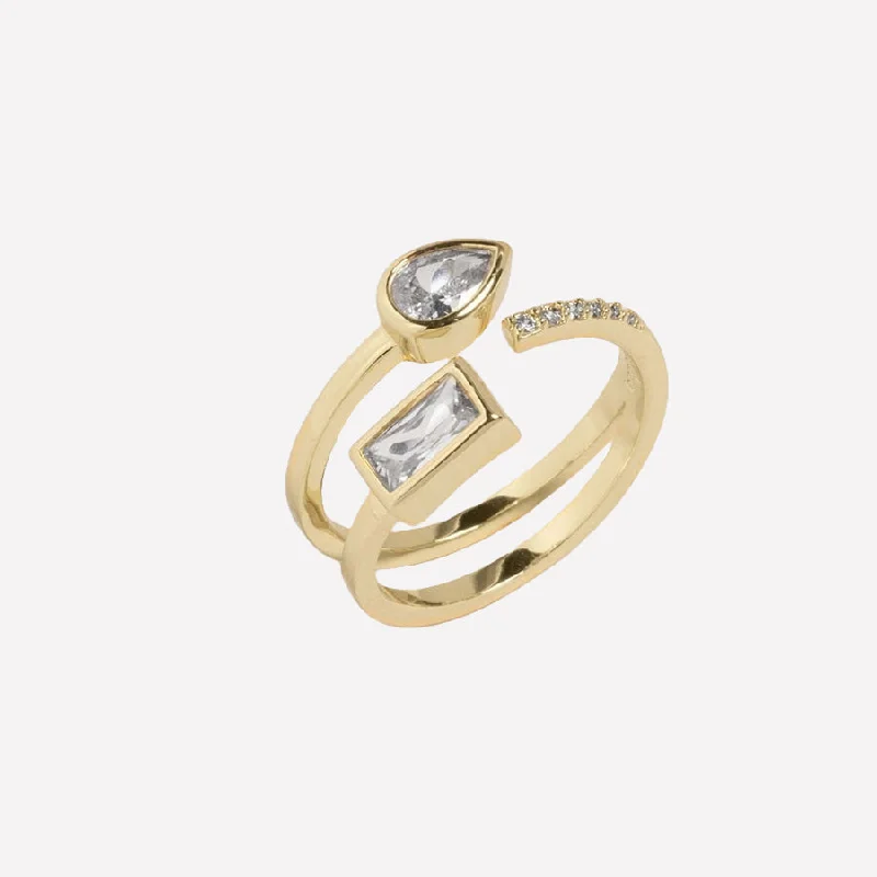 Ambroise Split Shank Bezel Ring