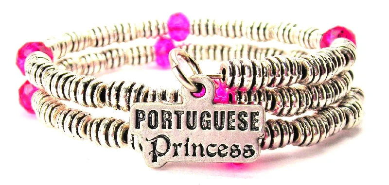 Portuguese Princess Curly Coil Wrap Style Bangle Bracelet