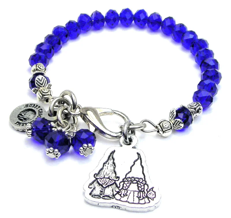 Yard Gnomes In Love Splash Of Color Crystal Bracelet