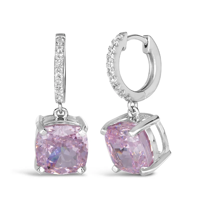 Bauble Drop 4 Carat Cushion Earrings