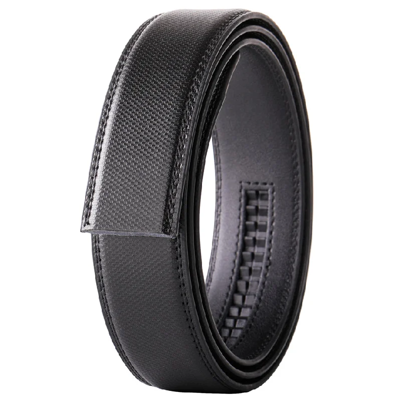 Solana Black Houndstooth Leather Belt