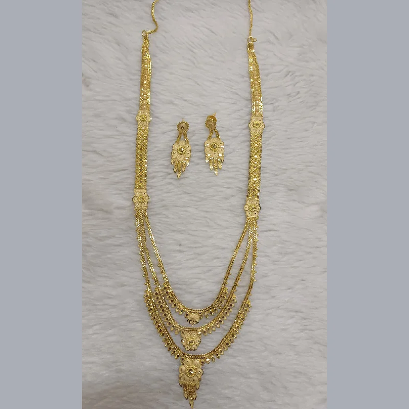 Pari Art Jewellery Forming Multi Layer Long  Necklace Set