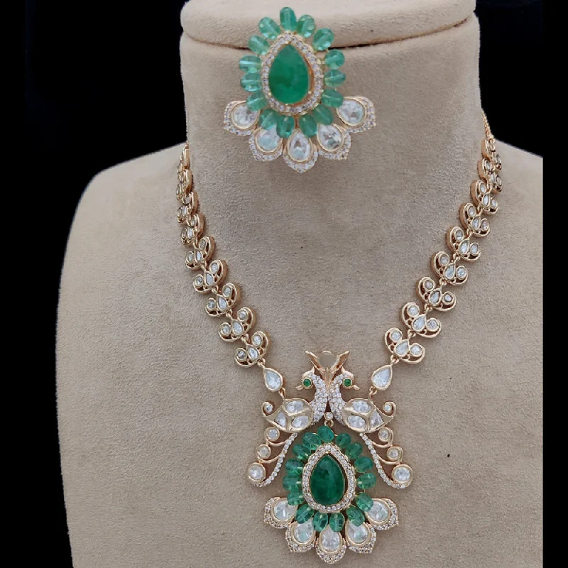 Jewel Addiction Gold Plated Kundan Necklace Set