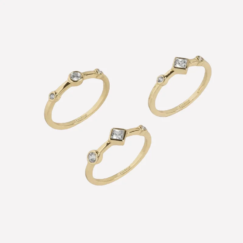 Bridgette Three Ring Set