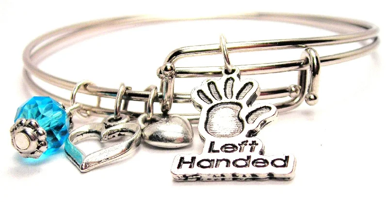 Left Handed Expandable Bangle Bracelet Set