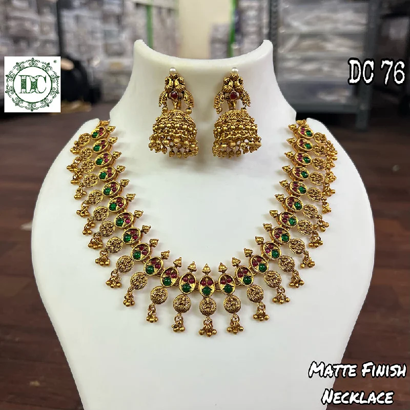 Diksha Collection Gold Plated Necklace Set