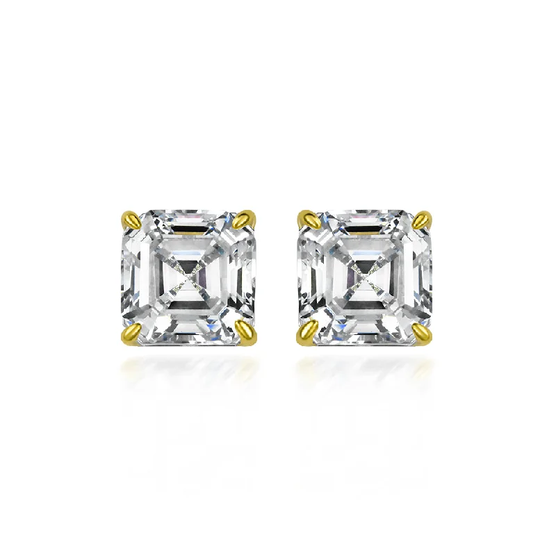 Asscher Cut Studs XL