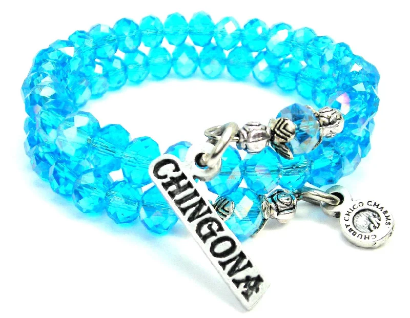 Chingona Sea Siren Ocean Glass Wrap Bracelet