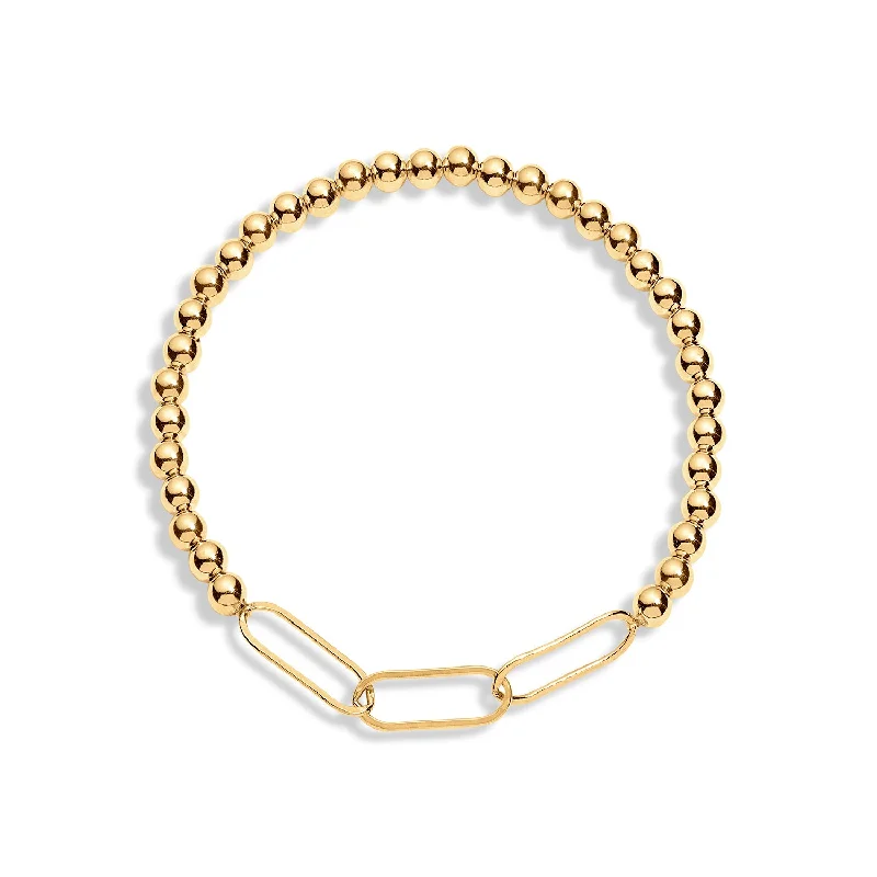 Gold Filled Paperclip Bracelet